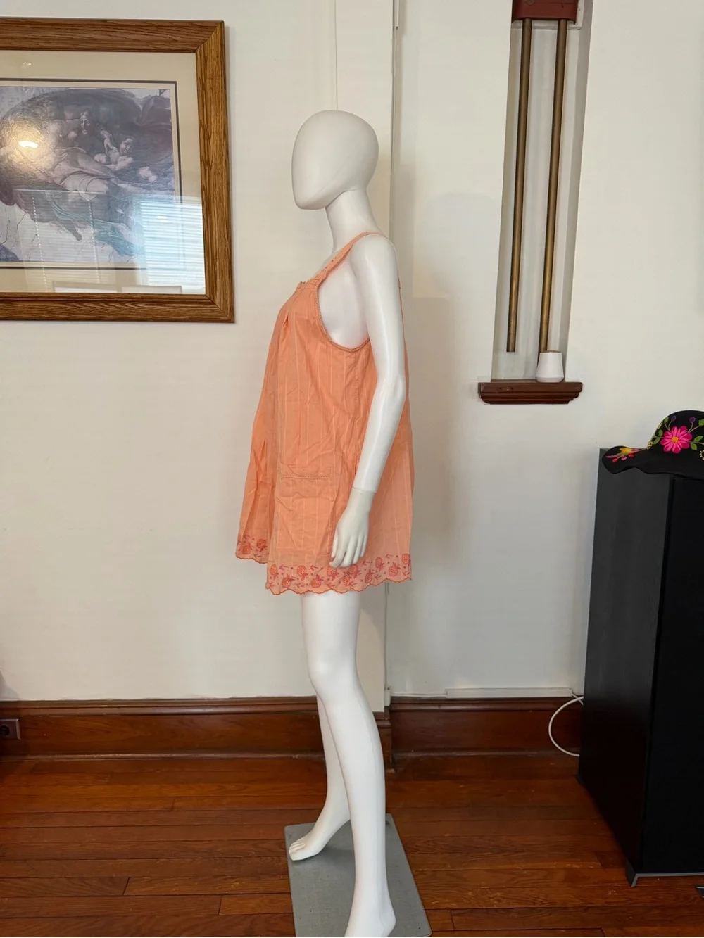 NWT Free people latecia embroidered mini dress M